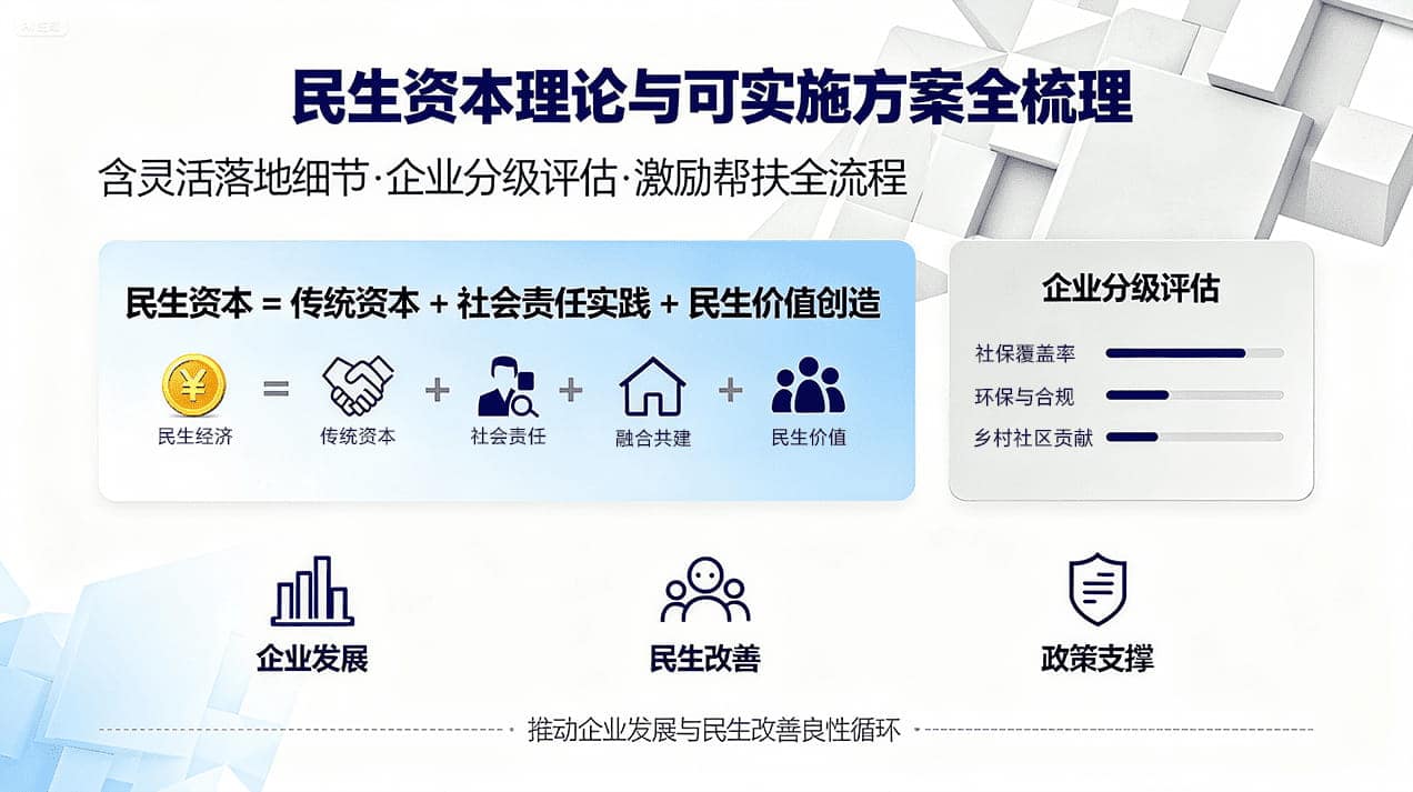 《民生资本理论与可实施方案全梳理（含灵活落地细节）》